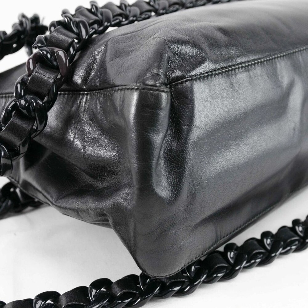 Prada Classic Nappa Chain/Leather Woven Strap Bag - Picture 8 of 16